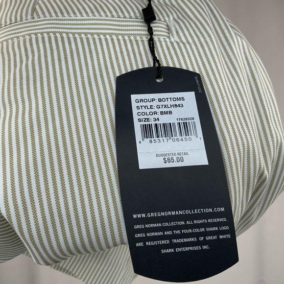 Greg Norman // NWT Men’s Pinstripe Shorts, Size 34 - Picture 4 of 4